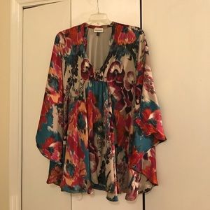 Maisie colorful silk dress